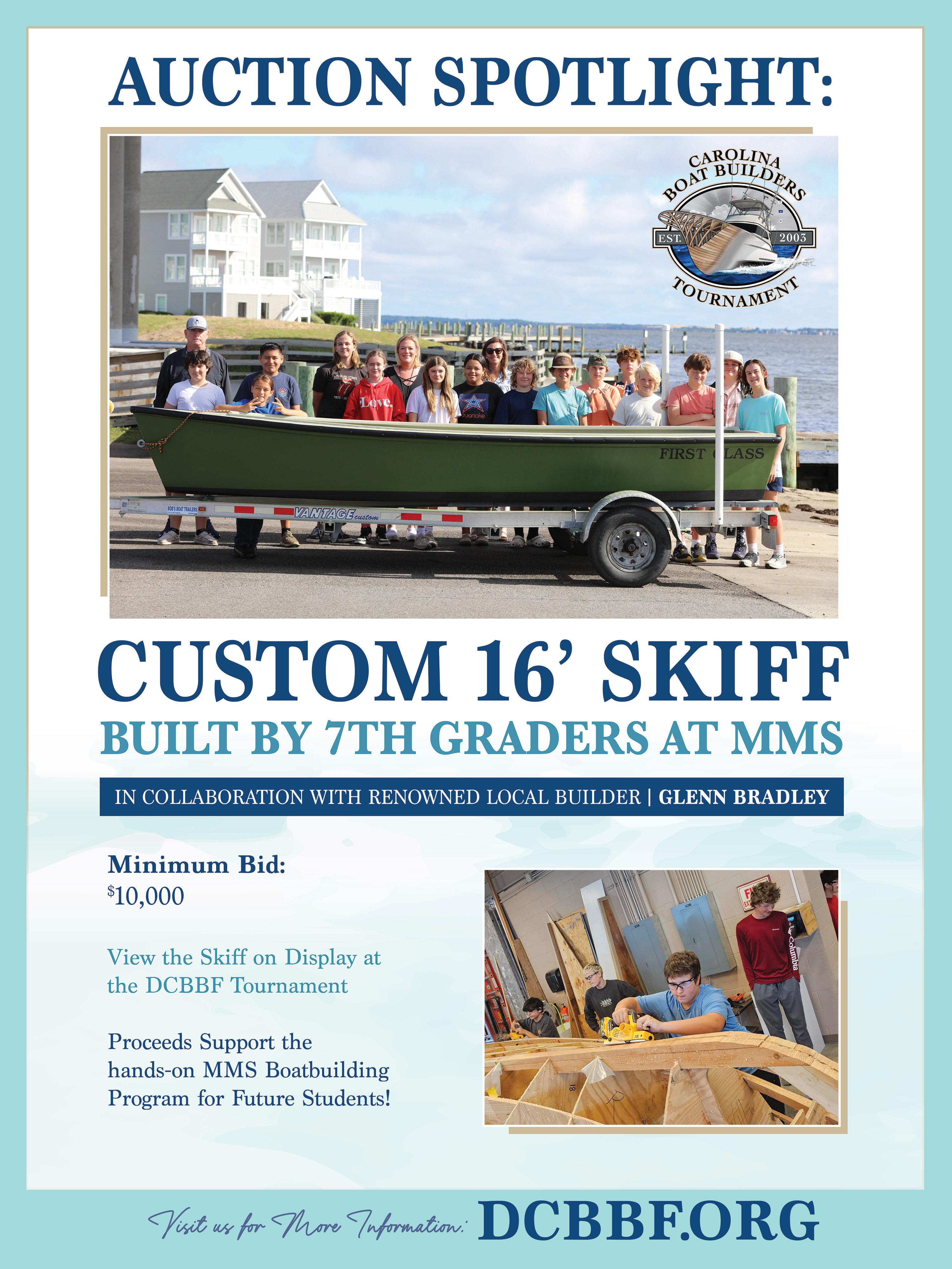 Auction spotlight on custom 16' skiff